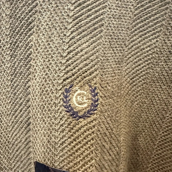 NWT Men's Vintage Chaps Ralph Lauren Hand Framed Herringbone Sweater M - Picture 2 of 8